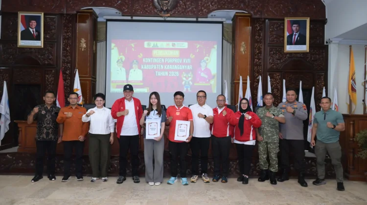 Targetkan Prestasi di Porprov Jateng, 250 Atlet Karanganyar Resmi Dikukuhkan