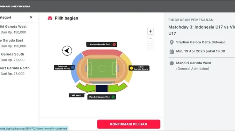 Tiket Masih Ada Dukung Langsung Timnas U17 di Piala AFF 2026