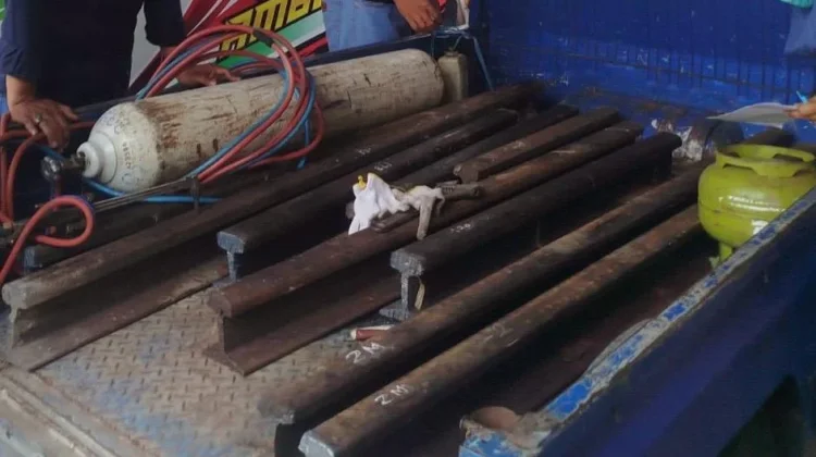 Sinergi KAI-Polri Gagalkan Pencurian Material Rel Kereta di Sukoharjo