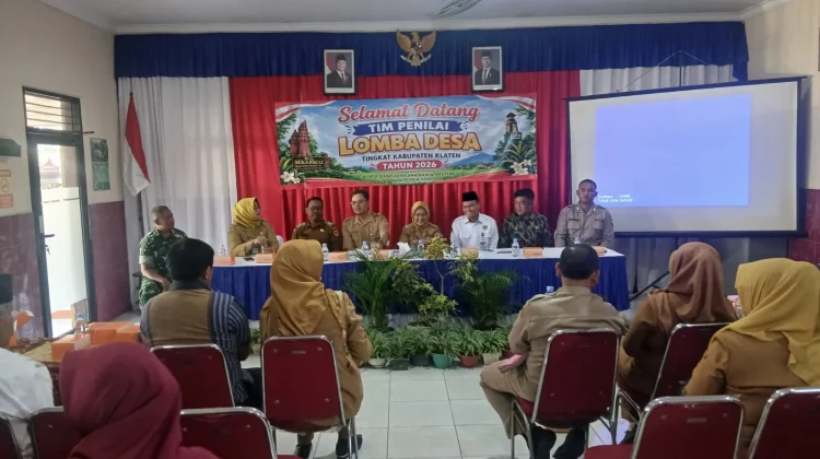 Gali Potensi Lokal, Bati Tuud Koramil Klaten Utara Pantau Lomba Desa
