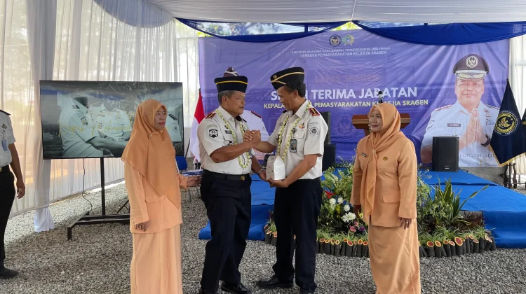 Estafet Kepemimpinan, Giyono Resmi Jabat Kalapas Sragen, Ini Misi Kedepannya