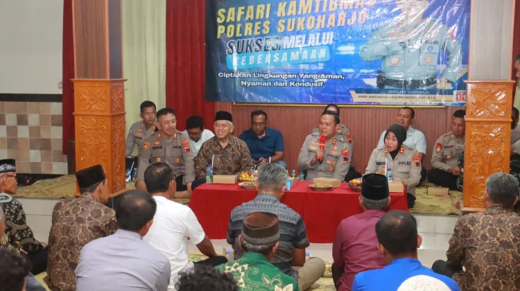 Safari Kamtibmas di Nguter, Kapolres Sukoharjo Serap Aspirasi Warga