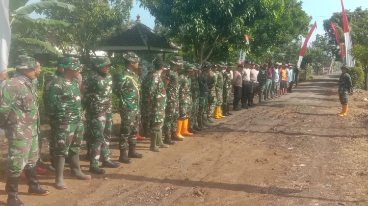Satgas TMMD 128 Sragen Laksanakan Apel dan Senam Pagi sebelum Bekerja