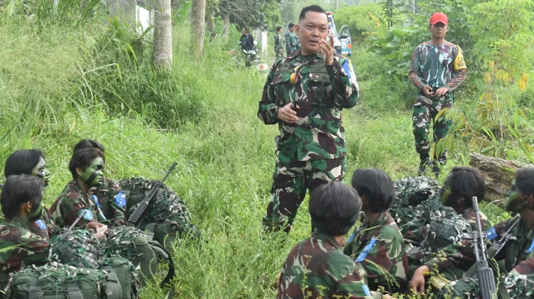 Semaba PK Wanita TNI AU Angkatan 57 Asah Taktik Kesatuan Kecil di Lereng Merapi