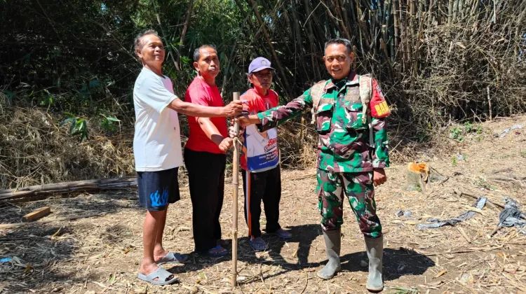 TMMD Sragen Bangun Sumur Bor, Warga Tak Lagi Bergantung Sungai