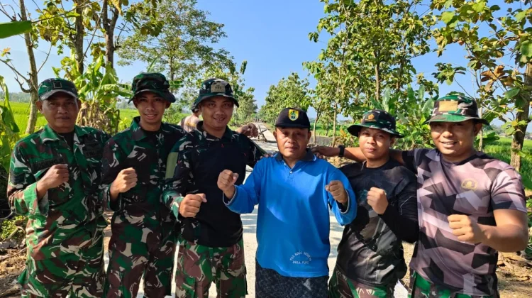 Kades Puro Apresiasi Kinerja Satgas TMMD di tengah Cuaca Panas