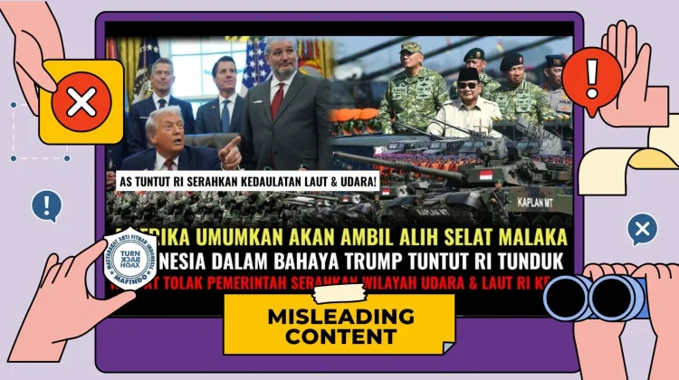 Hoaks, AS Ambil Alih Selat Malaka dari Indonesia