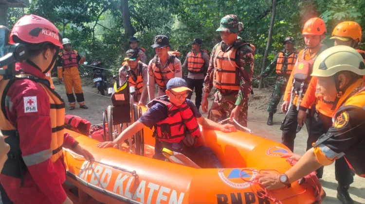 Pemkab Klaten Gelar Simulasi Penanganan Bencana Banjir Skala Besar