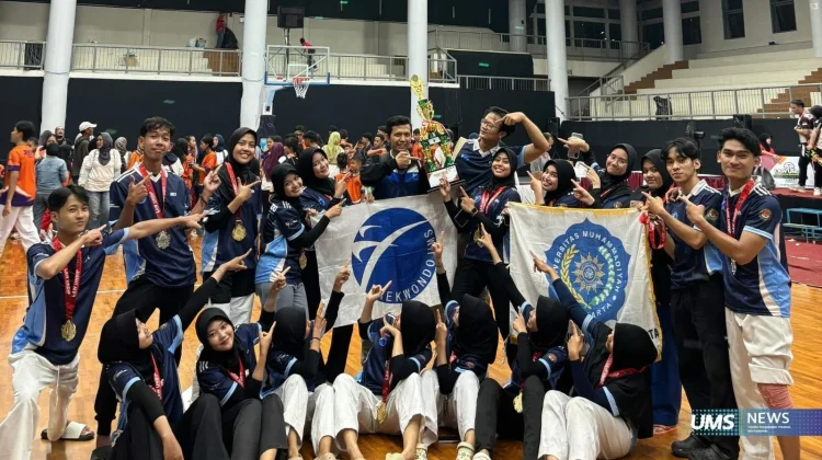 Tim UMS Borong Medali di Kejuaraan Nasional Taekwondo, Raih Juara Umum II