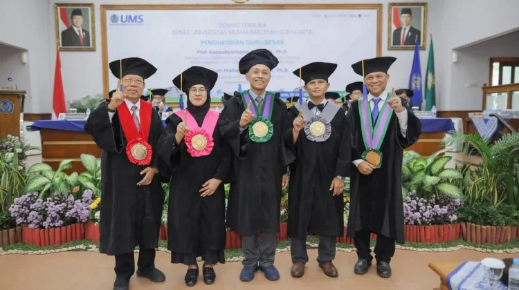 UMS Resmi Tambah Dua Guru Besar, Dorong Riset Berkelanjutan bagi Masyarakat
