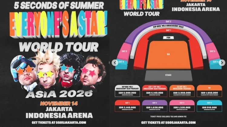 5 Seconds of Summer Umumkan Konser di Jakarta setelah 10 Tahun