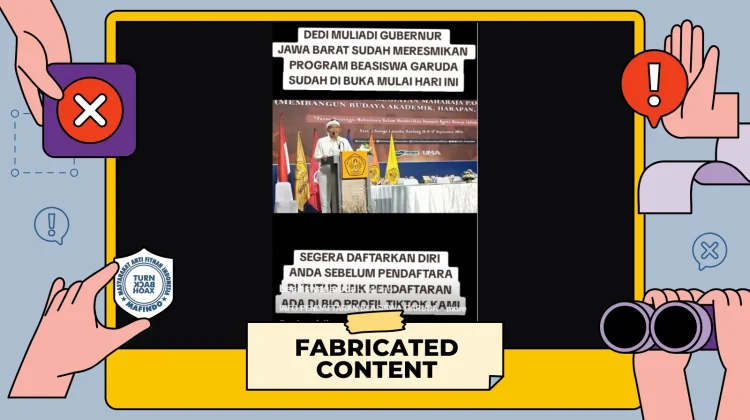 Video Klaim Beasiswa Garuda di Jabar ternyata Rekayasa