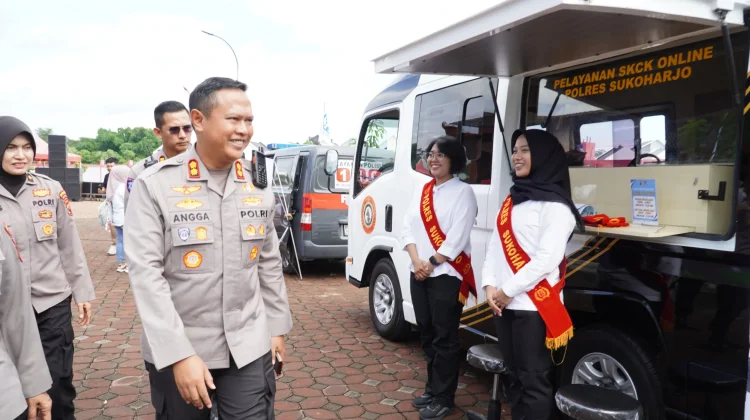 Polres Sukoharjo Hadirkan Layanan Publik di Peringatan Hari Buruh Internasional