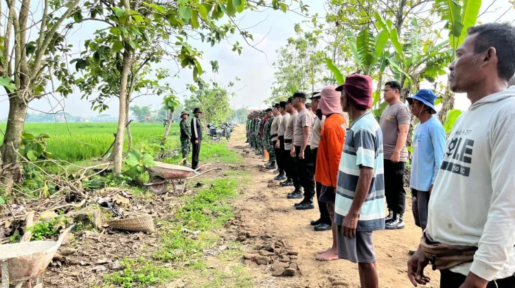 Polsek Karangmalang Sragen Perkuat Pembangunan TMMD Desa Puro