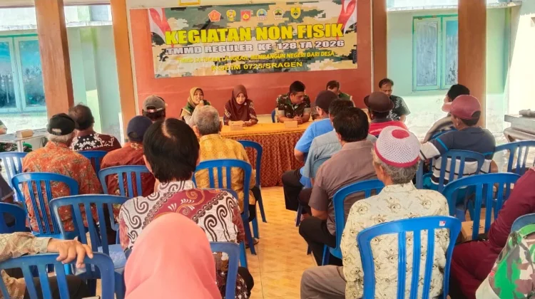 Dukung Swasembada Pangan, Satgas TMMD Sragen Gelar Penyuluhan Pertanian