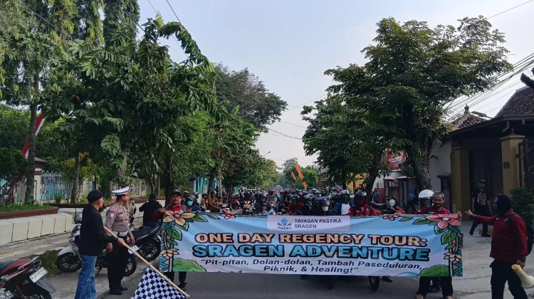 Promosikan Wisata Desa, 140 Bikers Jelajahi Potensi Tersembunyi Sragen