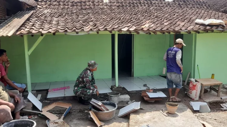 Program RTLH TMMD Sragen Ubah Rumah Wagini Jadi Hunian Layak