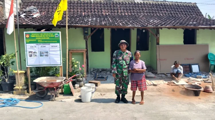 Gurat Bahagia di Balik Tumpukan Pasir, Mimpi Sunarni yang Diwujudkan TNI