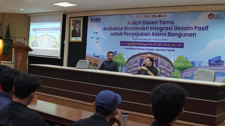 Prodi Arsitektur dan PPAr UMS Gelar Kuliah Tamu Workshop Arsitektur Biomimikri