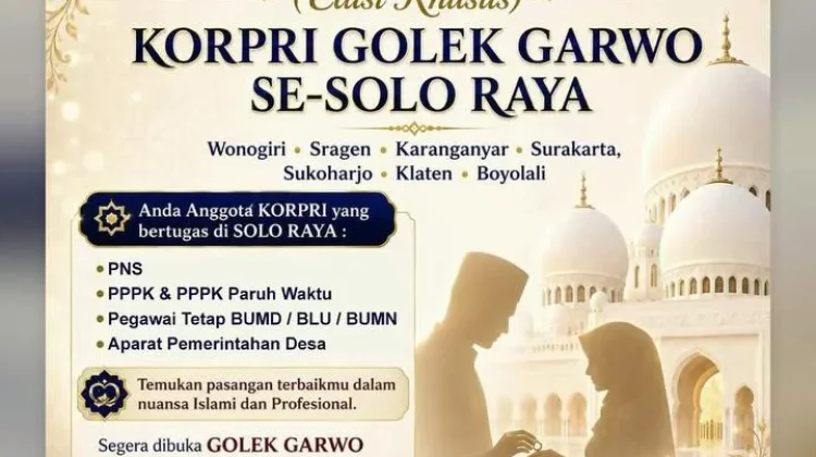 Masjid Sheikh Zayed Gelar ‘Golek Garwo’ Khusus Korpri, Targetkan 1000 Peserta