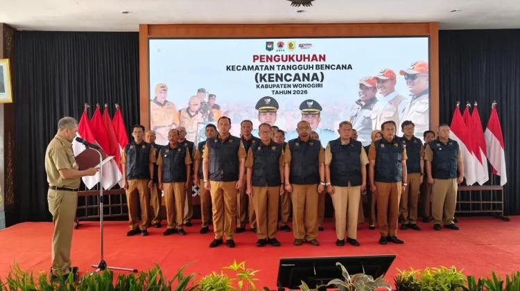 Wonogiri Kukuhkan Camat Siaga Hadapi Ancaman Bencana