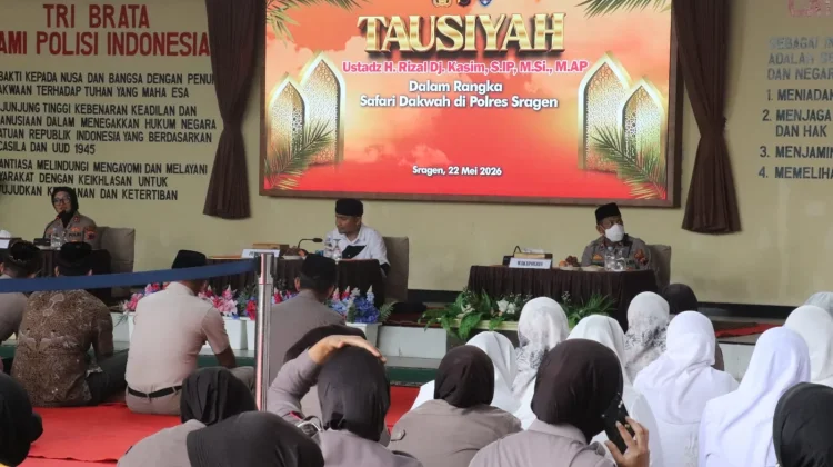 Perkuat Iman Anggota, Kapolres Sragen Gelar Safari Dakwah