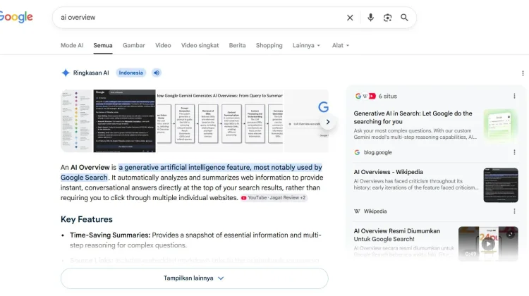 Google Search Punya Cara Sembunyikan AI Overviews
