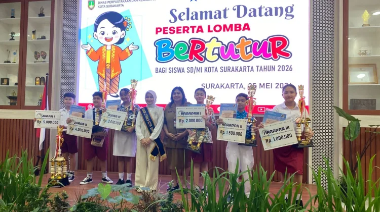 Tingkatkan Literasi, Dispersip Solo Gelar Lomba Bertutur dan Video 2026