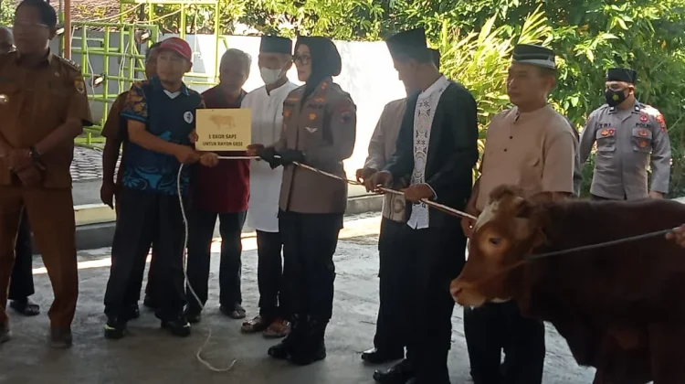 Polres Sragen Salurkan Kurban Hingga Ponpes dan Lapas