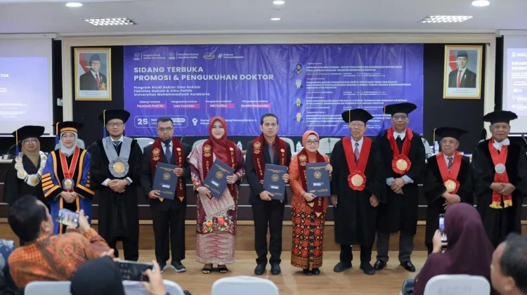 Kukuhkan 4 Doktor Baru Ilmu Hukum UMS, Soroti Hukum Adat Perkawinan Muslim Tengger