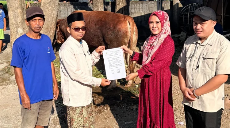 Presiden Salurkan Hewan Kurban Sapi kepada Madin Tasywiquth Thullab Sragen