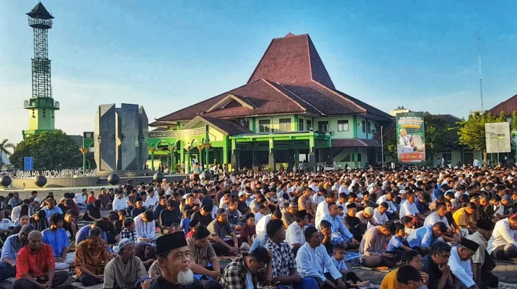 Ribuan Jamaah Ikuti Sholat Iduladha di Asrama Haji Donohudan Boyolali