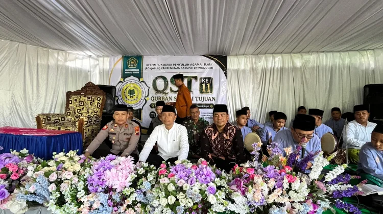 Polsek Jatipurno Dampingi Warga Dalam Kegiatan Qurban Bersama