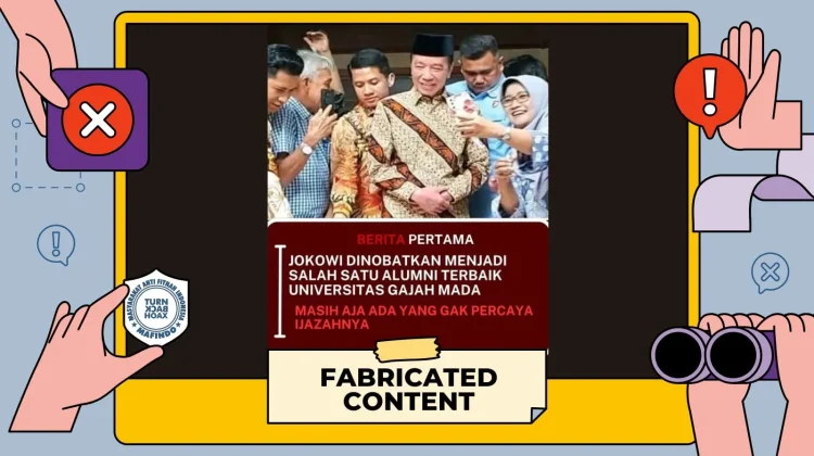 Klaim Jokowi Dinobatkan Jadi Alumni Terbaik UGM ternyata Palsu