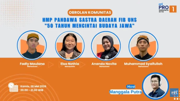 Mahasiswa Sastra Daerah UNS Ajak Generasi Muda Jaga Budaya Jawa