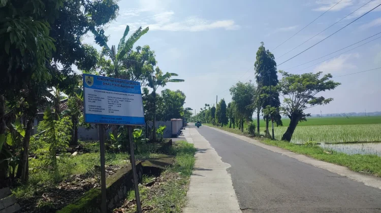Lebarkan Jalan Tenggak-Sribit Akses ke Rumah Bahlil, DPU Sragen Gelontor Rp1,16M