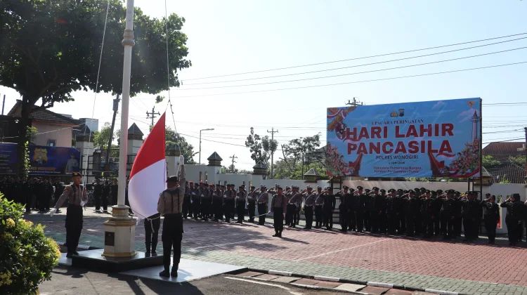 Hari Lahir Pancasila, Polres Wonogiri Perkuat Integritas Personel