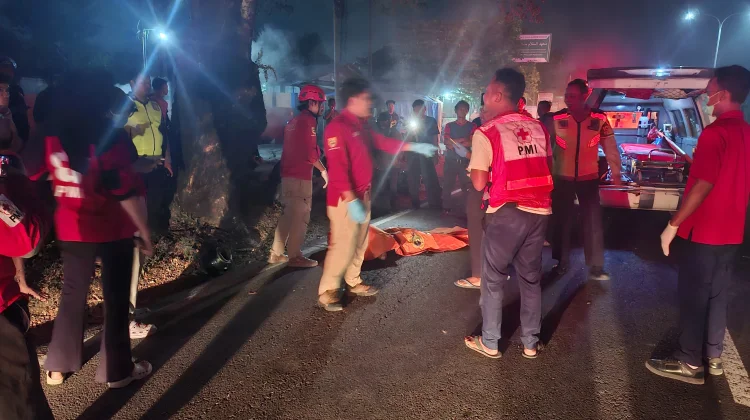 Seniman Asal Karanganyar Tewas Tabrak Pohon di Depan Gudang Bulog Masaran