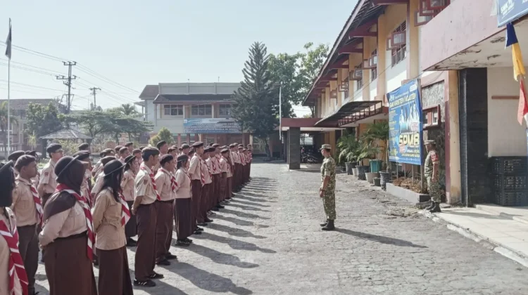Koramil Kota Klaten Gembleng Karakter Ratusan Siswa SMK