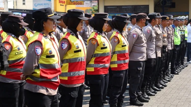 Kapolres Sukoharjo Pimpin Apel PAM Aksi Mahasiswa, 300 Personel Gabungan Siaga