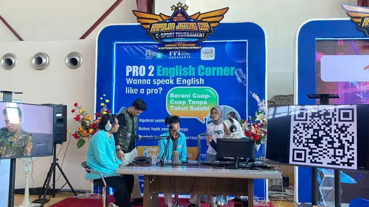 RRI Solo Buka Studio Mini English Corner di Kapolda E-Sport Cup 2026