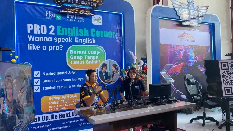 Kapolda Jateng Sapa Gamers di Studio Mini English Corner RRI Surakarta