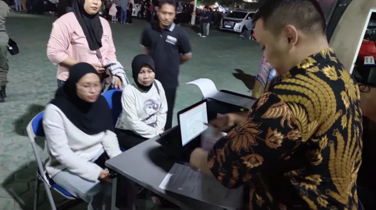 SPKT Keliling Polres Sukoharjo Hadir di Alun-Alun Satya Negara