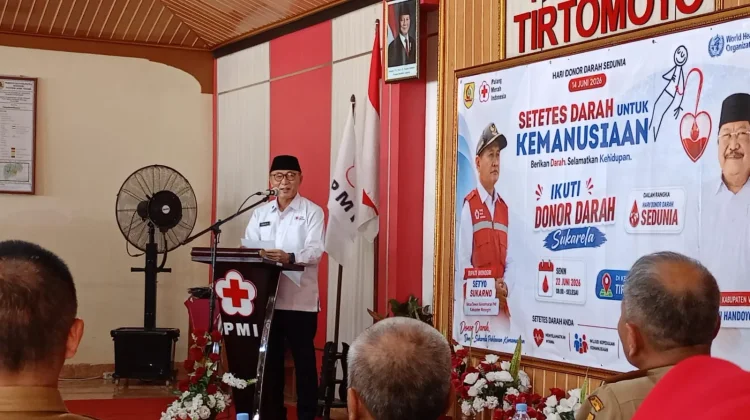 Polri-TNI Wonogiri Kawal Donor Darah Sedunia