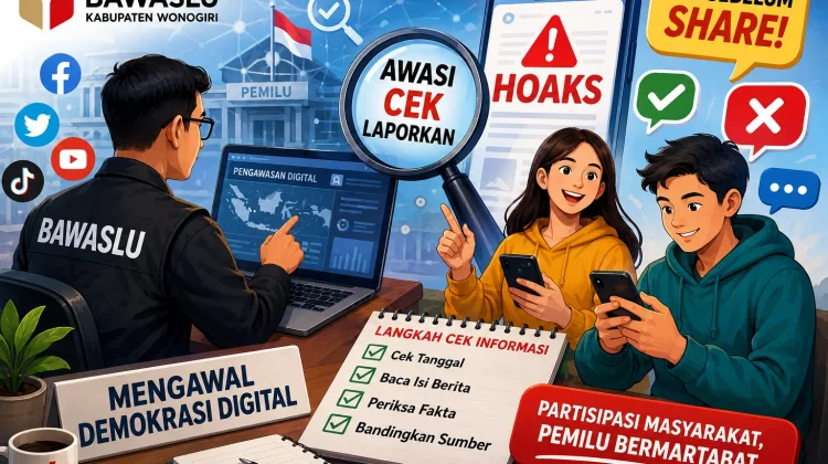 Bawaslu Wonogiri Dorong Literasi Digital Hadapi Tantangan Pengawasan Pemilu