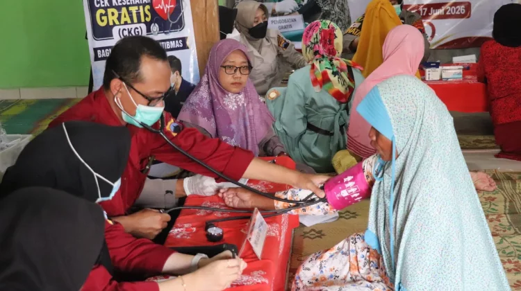 Polres Sragen Gelar Bakti Kesehatan Gratis, Sasar Masyarakat Plupuh