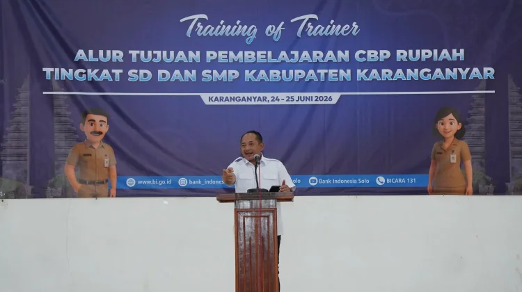 Latih Guru SD SMP, BI Solo dan Pemkab Karanganyar Genjot Literasi Rupiah