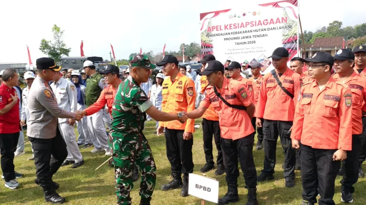 Dandim Boyolali Hadiri Apel Siaga Karhutla, Perkuat Sinergi Cegah Kebakaran Hutan