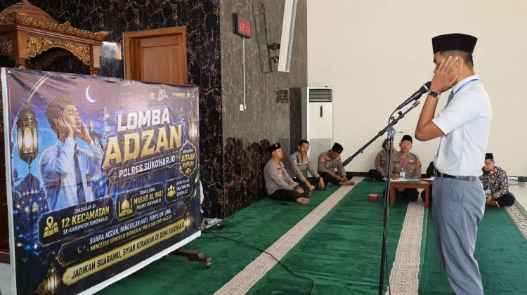 Polres Sukoharjo Gelar Lomba Adzan HUT Bhayangkara ke-80