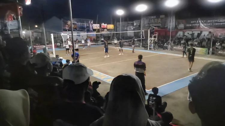 Ratusan Warga Padati Turnamen Voli Bramasta 1 Cup Ngadirojo